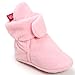 CIOR Baby Cozy Fleece Booties with Non Skid Bottom,DNDXBX,Light Pink,12