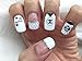 5 Sheets Self Adhesive Nail Art Stickers Decal Luxury Nail Designers Nails Logo Nail Decal...