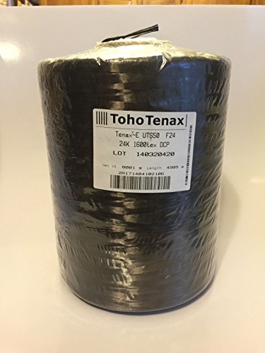 Carbon fiber tow - 24k - 100 feet continuous length - uts50 tenax…