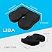 Coccyx Seat Cushion - for Chair Car Office Commute Airplane Truck Wheelchair, Tailbone, Coccyx & Chronic Back Pain, Sciatica Pain Relief, Sciatica, Ergonomic Comfort w/High Resiliency Memory Foam