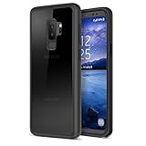 Maxboost Galaxy S9 Plus Case HyperPro Series with Heavy Duty GXD-Gel Protection [ Smooth Black/Smoke Clear ] Enhanced Hand-Grip TPU Cushion + Hybrid Cover for Samsung Galaxy S 9 Plus Phone (2018)