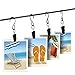 ATPWONZ 50pcs Black S Hanging Hook with Clips Multifunctional String Light Hangers Curtain Clips