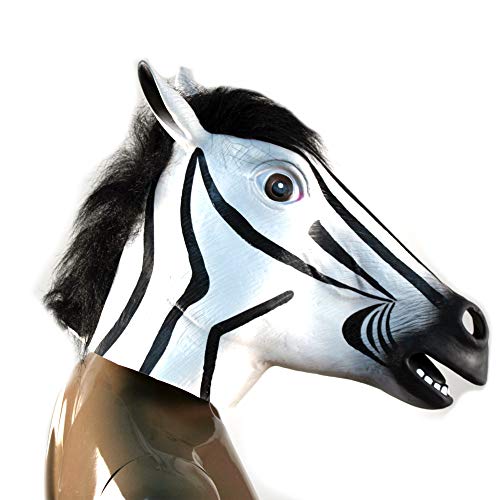 Ace-Martial-Arts-Supply-Zebra-Mask-Latex-Animal-Mask