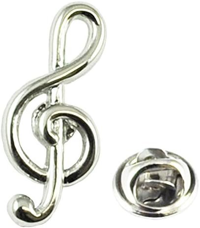 Treble Clef Lapel Pin Badge