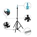 Anself Pro Adjustable Hairdressing Wig Stand Tripod Stand Holder with Tripod-leg Salon Hair Clamp