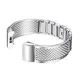 For Fitbit Charge 2 Bands, bayite Replacement Metal Bracelet Bangle for Fitbit Charge 2 Adjustable Silver Rose Gold