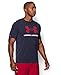 Under Armour Men's Sportstyle Logo T-Shirt, Midnight Navy (410)/Red, XXX-Large
