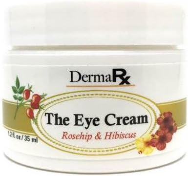 DermaRx Rosehip &amp; Hibiscus Natural Eye Cream - 1.2 fl. oz, Anti-wrinkle, Firming &amp; Lifting