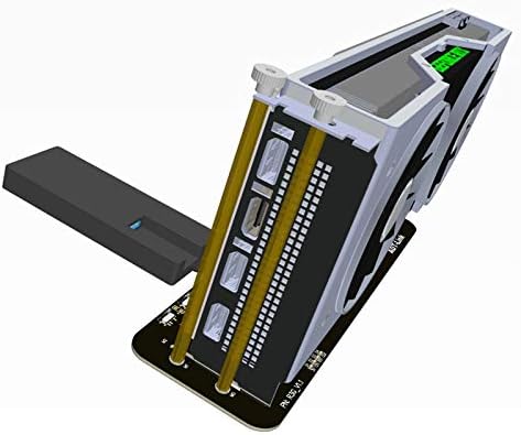 Amazon Com Meo Pcie X16 Thunderbolt 3 Pci E X16 To Tb3 Extension Cable Pci Express Cables Egpu Adapter 25cm Computers Accessories