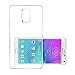 iCoverCase Note 4 Case, Ultra-thin Silicon Back Cover Clear Plain Lightweight Protective Soft TPU Rubber Skin Case