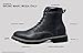 Bruno Marc Men's Stone-03 Black Motorcycle Combat Dress Oxford Snow Boots Size 10 M US
