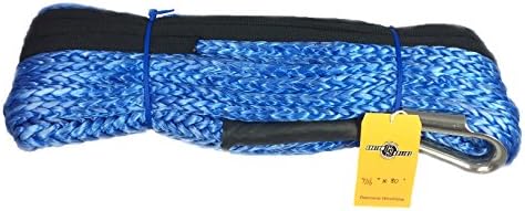 Custom Splice 7/16" x 80' Diamond Winch Rope with Tube Thimble