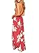 BerryGo Women's Boho Backless Floral Beach Dress Sexy Split Maxi Dress