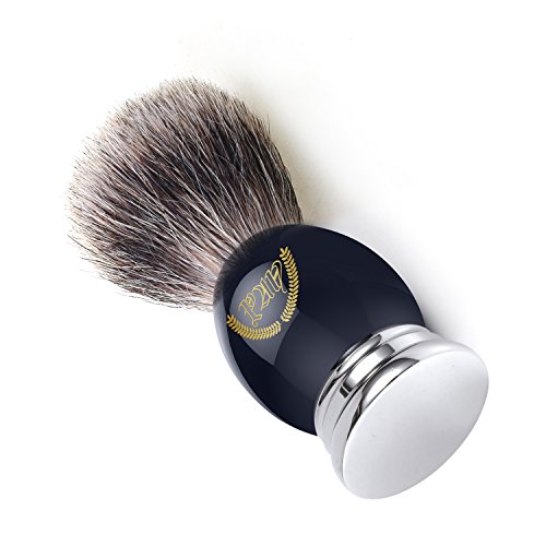 Shaving Brush, Badger Brush Shaving, Best Badger Shaving Brush, Luxury Chrome Handle, Heavy Weight, Natural Soft Badger (Metal Sapphire). Professional Shaving Brush for Men, Shaving Brush 100% Natural - Thumbnail 3