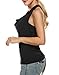 Zeagoo Women's Faux Crystal Twinset Tank Top Blouse,Black,Small