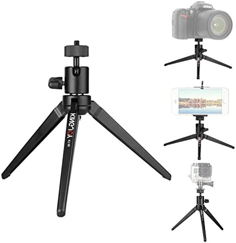 Papaler Mini Tabletop Tripod Portable Desktop Travel Tripod Legs Stand with Swivel Ball Head for DSLR Digital Camera Canon Nikon Sony GoPro Mobile Phone