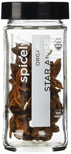 SPICELY Jar Organic Anise Star Whole, 0.5 OZ