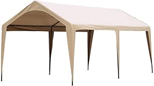 Amazon.com: Abba Patio 10 x 20 pies carport Canopy tela Polo Faldones