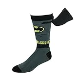 BioWorld Men's DC Comics Batman Suit Up Caped Socks