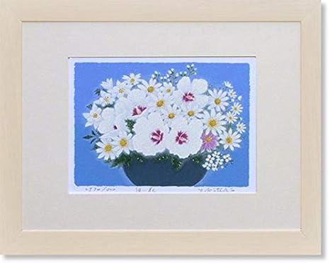 Amazon Co Jp 吉岡浩太郎 白い花 絵画 版画 ホーム キッチン