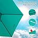 MOVTOTOP Patio Umbrella 9Ft UPF 50+ Premium Outdoor Table Umbrella, Market Umbrella with Push Button Tilt and Crank for Garden, Deck, Backyard, Pool (Green)