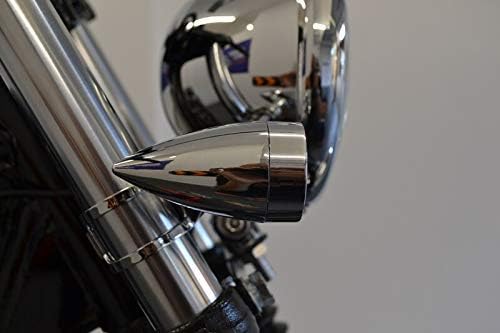 Alchemy Parts Motorbike LED Indicators Chrome Steel for Vintage Retro Custom Bike Project - Image 4
