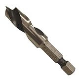 Milescraft 2306 3/8-Inch Brad Point Stubby Bit for Wood Drilling