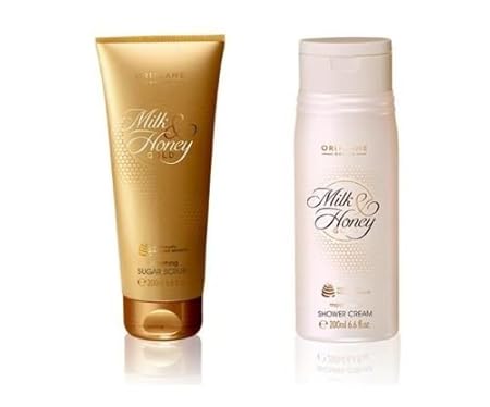 Oriflame Milk & Honey Gold Smoothing Sugar Scrub + shower cream 200ml