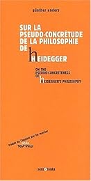 Sur la pseudo-concrétude de la philosophie de Heidegger
