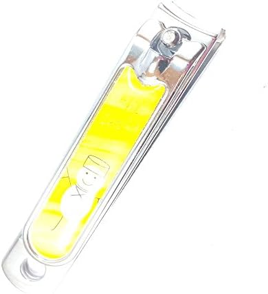 Stainless Steel Nail Clipper Graphic Design 1 pack (Yellow)