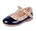 DADAWEN Girl's Rivet Princess Dress Oxford Shoes