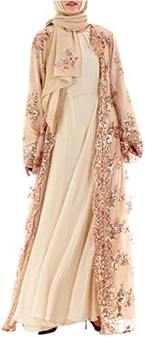 Kinglly Muslim Abaya Islamic Clothing Women's Full Sleeve and Long Sleeve Loose Plain Maxi Dresses