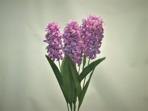 24" Artificial Hyacinth Flower Bush (5 stems per bush) (Lavender)