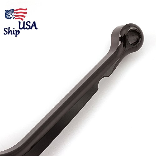 FXCNC Racing Motorcycle Long Adjustable Brake Clutch Levers Set fit for Yamaha Warrior YFM350 02-04,Raptor YFM660 01-05,TTR125L/LE/LW 00-16,Banshee 350 02-06,XT660/R/X 04-13 Aluminum US Ship - Thumbnail 6