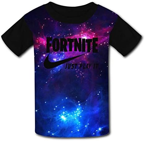 Kids For-t-Nite Just Play It 3D Printed Short Sleeve T shirts O-Neck Top Tees