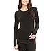 Cuddl Duds Womens Soft Brushed Fleece Stretch Thermal Crew Top