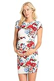 My Bump Women's Various Printed Slim Fit Maternity Mini Dress(Made In USA)