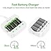 [Upgrade] Enegitech CR123a Rechargeable Lithium Battery 3.7V 750mAh 4Pack and Arlo Battery Charger for Arlo Security Camera VMC3030 VMK3200 VMS3330 3430 3530