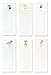 Note Card Cafe 6-Pack Magnetic Notepads for Fridge | 50 Sheets per Pack | 3.5 x 9 in | Woodland Animals Design | to Do List Notepad, Meal Planner, Grocery List, Pad