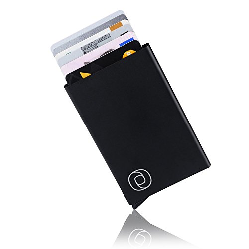 Click Wallet (black) RFID proof wallet with one click all 6 cards