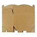 LaRibbons 12 Pack Treat Gift Boxes - 9.5 x 5 x 5 inches Brown Paper Box Recycled Kraft Gift Box with Stickers, Perfect for Birthday, Party, Wedding