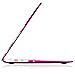 Kuzy - AIR 13-inch Lace Raspberry Pink Rubberized Hard Case for MacBook Air 13.3