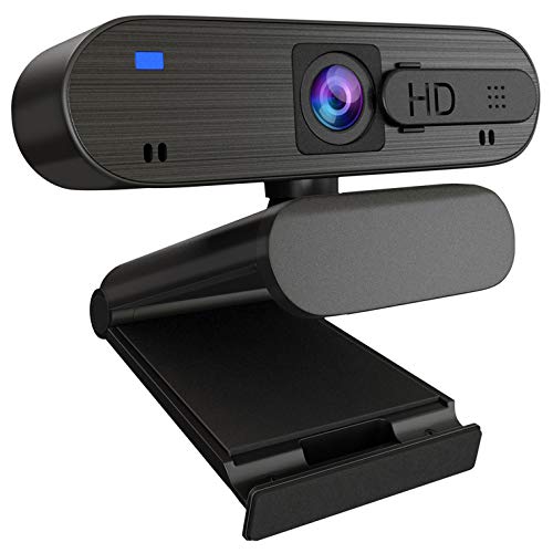 ANTZZON 1080P HD Auto Focus Webcam with Privacy Cover, Built-in Noise Reduction Microphone Streaming USB Camera for Zoom Meeting, Conferencing, Online Work&Course, Skype, and Microsoft Teams