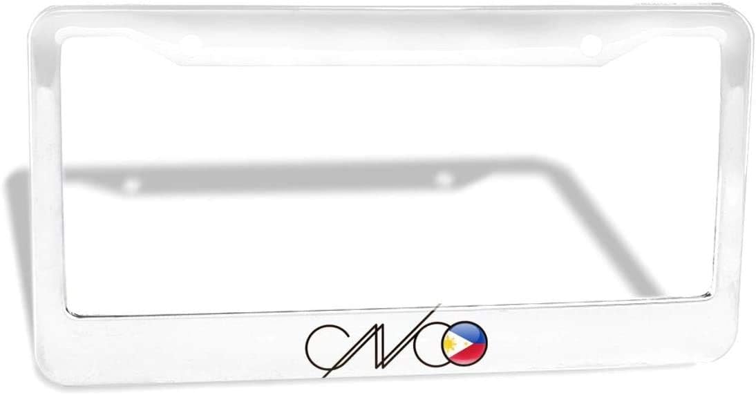 GTGTH CNCO Newest Thick Aluminum Alloy Polish Mirror License Plate Frames, Car Licence Plate Holder Covers for US Standard (2 Pcs 2 Holes Wide Silver)