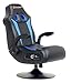 Ace Casual, 5128201, Wireless Bluetooth Audi Pedestal Video Gaming Chair, 33.2 x 24 x 39.7, Black and Blue