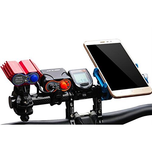 BESTEAM Double Handlebar Extender Holder for Bike Mounts, Flashlights, Speedometer Extension Installation - Thumbnail 4