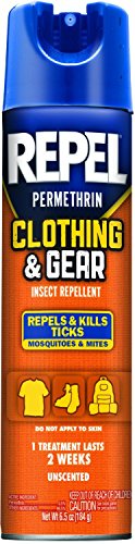 Repel Permethrin Clothing & Gear Insect Repellent Aerosol, 6.5-Ounce, HG-94129 (2 Pack)