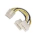 P4 8 Pin Male to Molex 4 Pin X 2 Male Y Adapter Cable Adapter