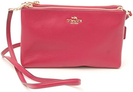 New! COACH PEBBLE LEATHER LYLA CROSSBODY (F38273) - FUCHSIA