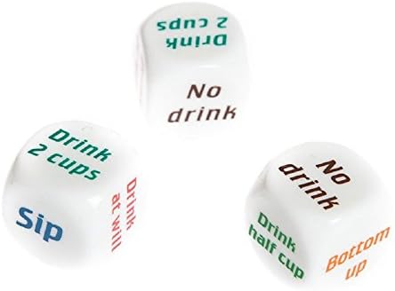 Color Printing English Dice Keychain / Creative / Screen / Dice (set of 3)